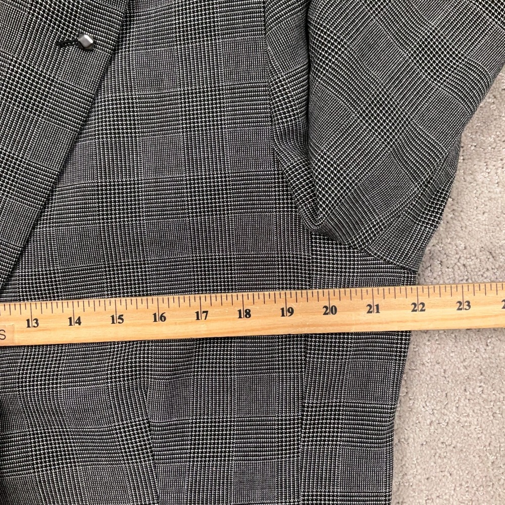 Tahari Pant Suit Women 16 Gray Glen Plaid Classic Power Suit Office Corporate - Picture 6 of 16